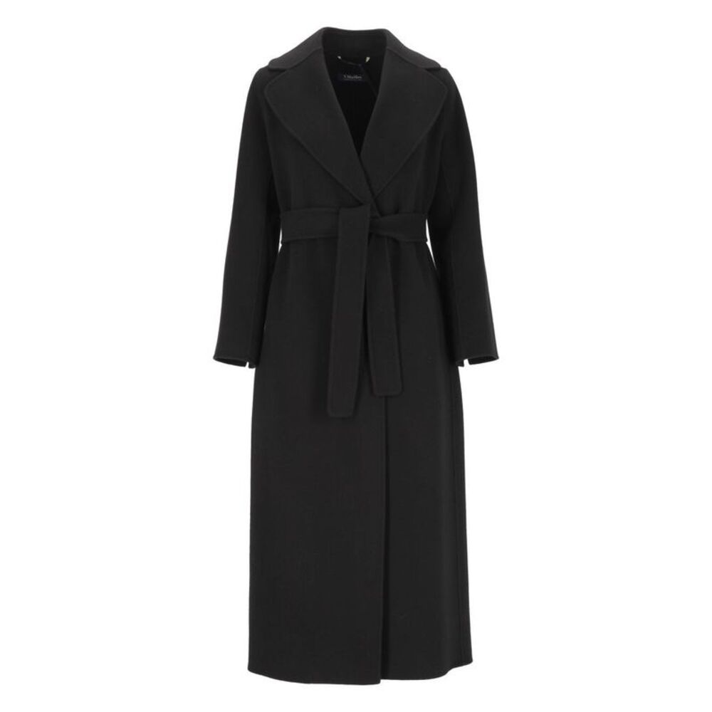 'S Max Mara Women Poldo Wool Drap Dressing Gown Coat